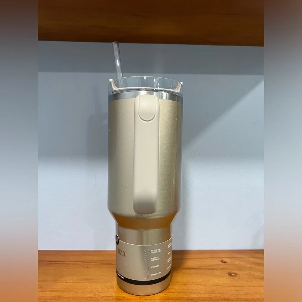 STANLEY NIB 40 oz Stainless Steel H2.0 FlowState Tumbler Honey Talks E.L.F - Picture 4 of 8